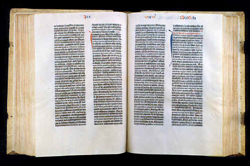 Prim livro impr Bíblia Guttenberg 1455