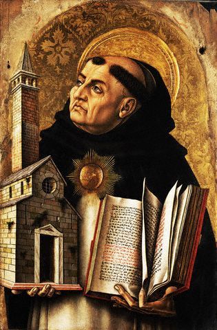 St. Thomas Aquinas from  by Carlo Crivelli